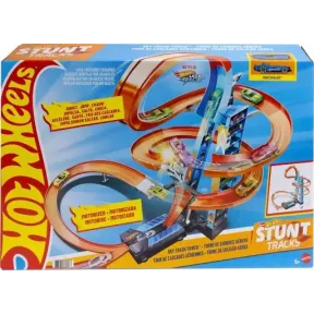 Garaje y pista Hot Wheels para coches de carrera