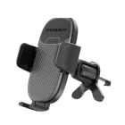 Soporte resistente para coche con rotación 360° y liberación fácil.