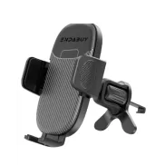 Soporte resistente para coche con rotación 360° y liberación fácil.