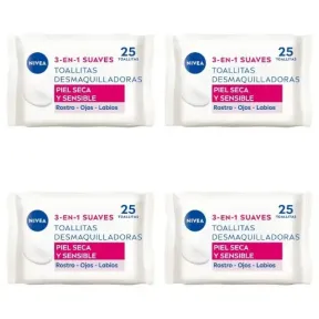 Toallitas Desmaquilladoras Nivea - Pack de 4 Unidades