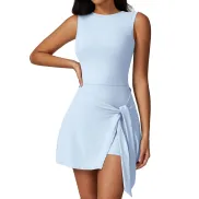 Vestido de golf sin mangas para mujer con pantalones deportivos
