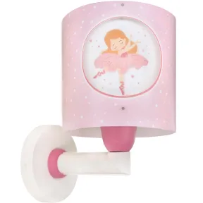 Aplique de Pared Infantil Rosa Bailarinas