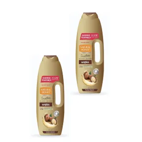 Gel de Ducha Natural con Argán y Miel - 2 x 1350 ml