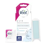 Bandas de Cera Fría Veet Pure - 20 tiras