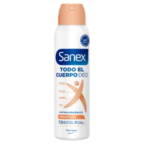 Desodorante Sanex Spray Sensible 150ml para Cuerpo y Pies