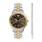 Reloj de Hombre Emporio Armani 42MM Acero Inoxidable Plateado