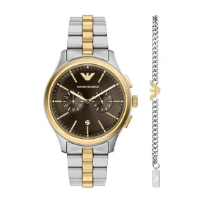 Reloj de Hombre Emporio Armani 42MM Acero Inoxidable Plateado