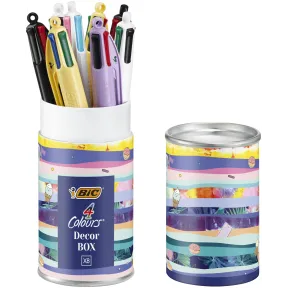 Bic 4 Colores: 8 Bolígrafos Decorativos en Caja