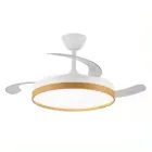 Ventilador de techo blancomadera SECUOYA con motor DC 6V