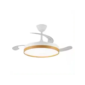 Ventilador de techo blancomadera SECUOYA con motor DC 6V