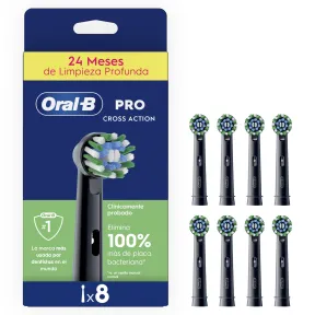 Cabezales de Recambio Originales Oral-B Pro, 8 unidades negras