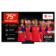 TCL 75" 4K Smart TV HDR 2000 nits, Dolby Vision y Atmos