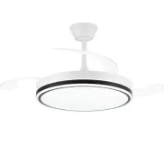 Ventilador de Techo LED 72W – Silencioso y Retráctil