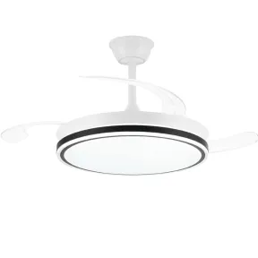 Ventilador de Techo LED 72W – Silencioso y Retráctil