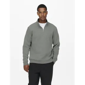 Sudadera Hombre Only & Sons Onsceres con Media Cremallera