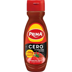 Ketchup Cero Prima 265g + 35g adicionales