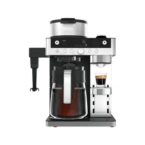 Cafetera Ninja Prestige DualBrew: filtro y cápsulas.