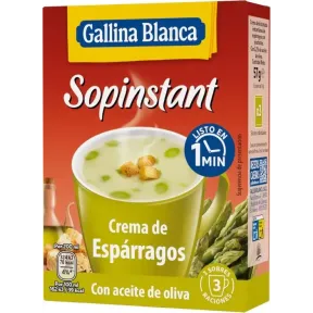 Crema Sopinstant de Espárragos con Picatostes Gallina Blanca