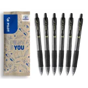 Bolígrafos Roller G2 Plus - Caja de 6 Pilotos de Tinta Gel