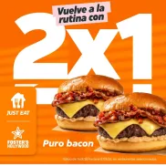 Hamburguesa 2x1 puro bacon del 14 al 27 de septiembre