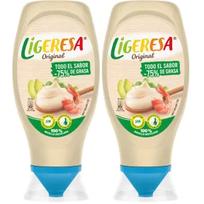 Salsa Original Ligeresa Bocabajo, Pack de 2, 430 ml