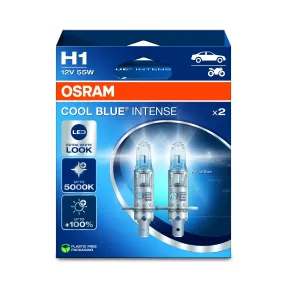 Lámparas halógenas OSRAM COOL BLUE INTENSE H1, 100% brillo