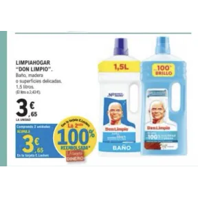 Don Limpio: 2x1 en limpieza para el hogar en L.eclrec