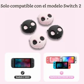 Tapas de botón y empuñaduras para joysticks Switch 2