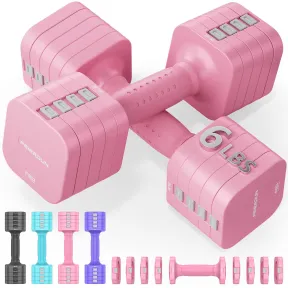 Mancuernas Ajustables y Pesas: 2 x 2,7 kg para Entrenamiento