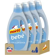 Detergente Líquido Norit Bebé 4 x 1125 ml - Pack Ropa