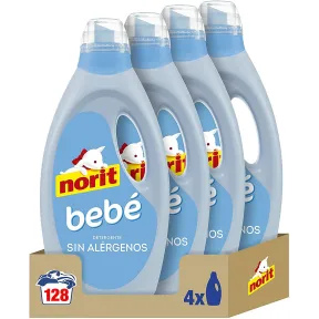 Detergente Líquido Norit Bebé 4 x 1125 ml - Pack Ropa