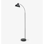 Lámpara HUGO negra de pie 154 cm | Minimalismo moderno