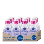 NIVEA Mini Agua Micelar Calmante - Pack de 12 x 100 ml
