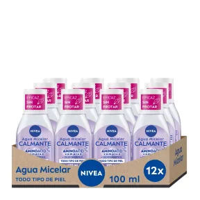 NIVEA Mini Agua Micelar Calmante - Pack de 12 x 100 ml
