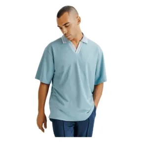 Polo oversize azul para hombre