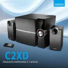 Sistema de altavoces Edifier C2XD 2.1 con mando y 53W