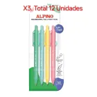 Set de 4 Bolígrafos Pastel Soft Touch con Tinta Azul