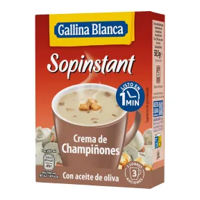 Sopinstant Crema de Champiñones con Picatostes - Gallina Blanca