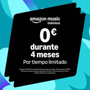 Amazon Music Unlimited: 4 meses para Individual o Familiar