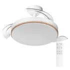 Ventilador silencioso de techo LED con mando y 8 velocidades