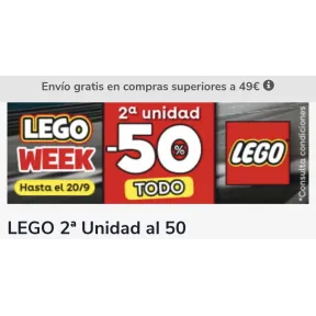 50% en Segunda Unidad de Lego en Toys 'R' Us