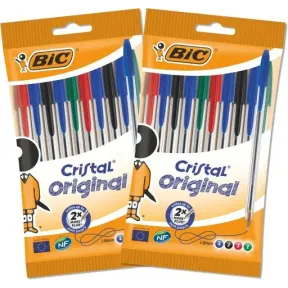 Bolígrafos BIC Cristal Original 20 Unidades Punta Media