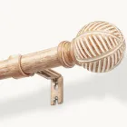 Barras Ajustables de Madera para Cortinas Rústicas de Ventana
