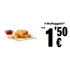 Oferta semanal: 4 McNuggets en McDonald’s