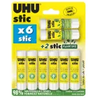 8 UHU Stick Barras de Pegamento sin Disolventes