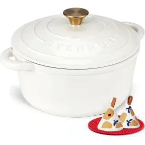 Cocotte esmaltada Overmont de hierro fundido, 26 cm y 5,2 l