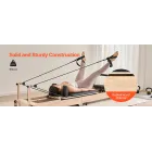 Reformador de Pilates Plegable con Resistencia y Caja