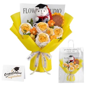 Ramo de ganchillo flores 38x20cm