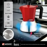 Cafetera Roja Italiana de 6 Tazas