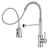 Grifo extraíble de cocina con 3 modos de rociado